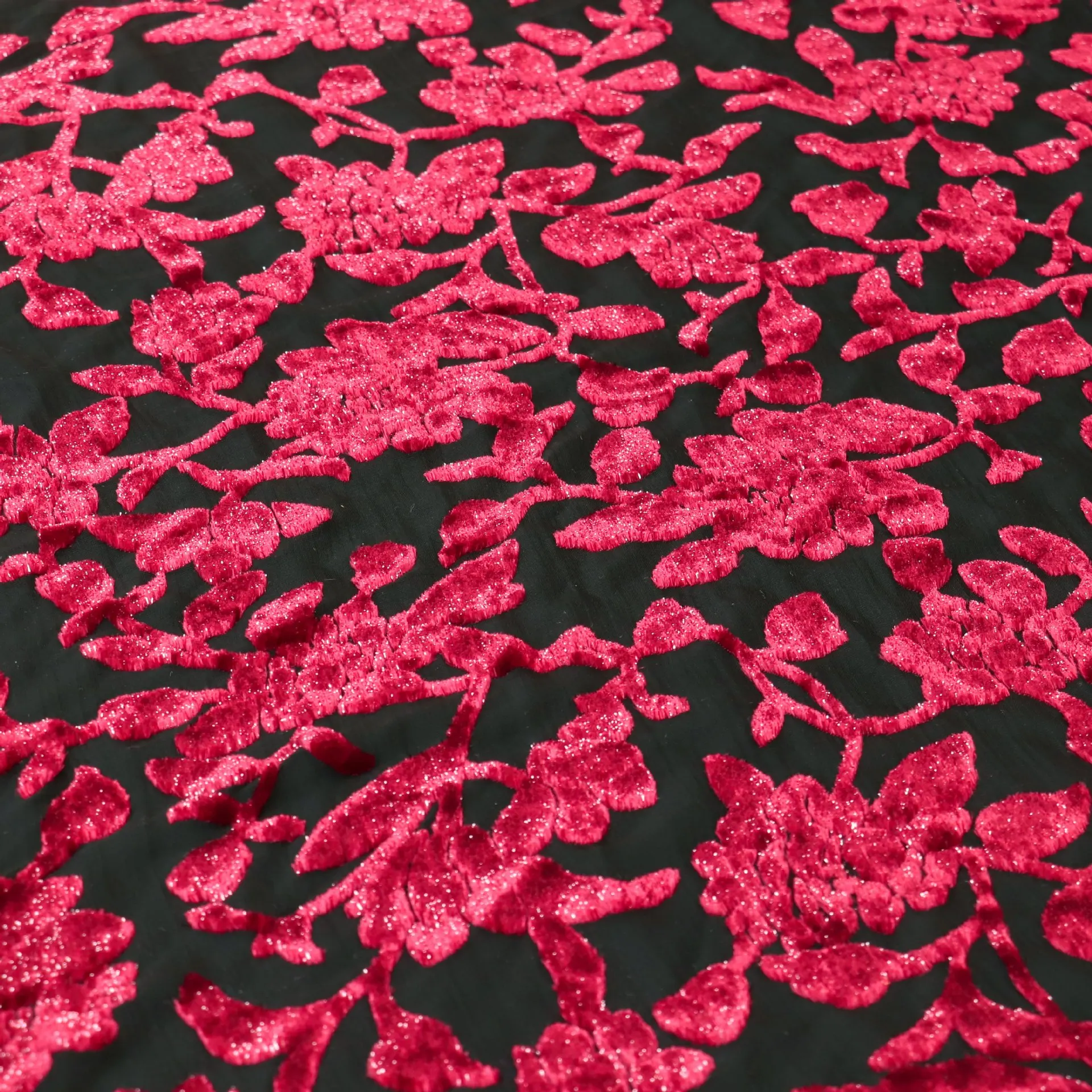 1295 Woven Brocade Sticky Velvet Nylon Polyester Semi-Bright Silk Burnt out Fabric Nightdress Cheongsam and Dress
1295 Woven Brocade Sticky Velvet Nylon Polyester Semi-Bright Silk Burnt out Fabric Nightdress Cheongsam and Dress