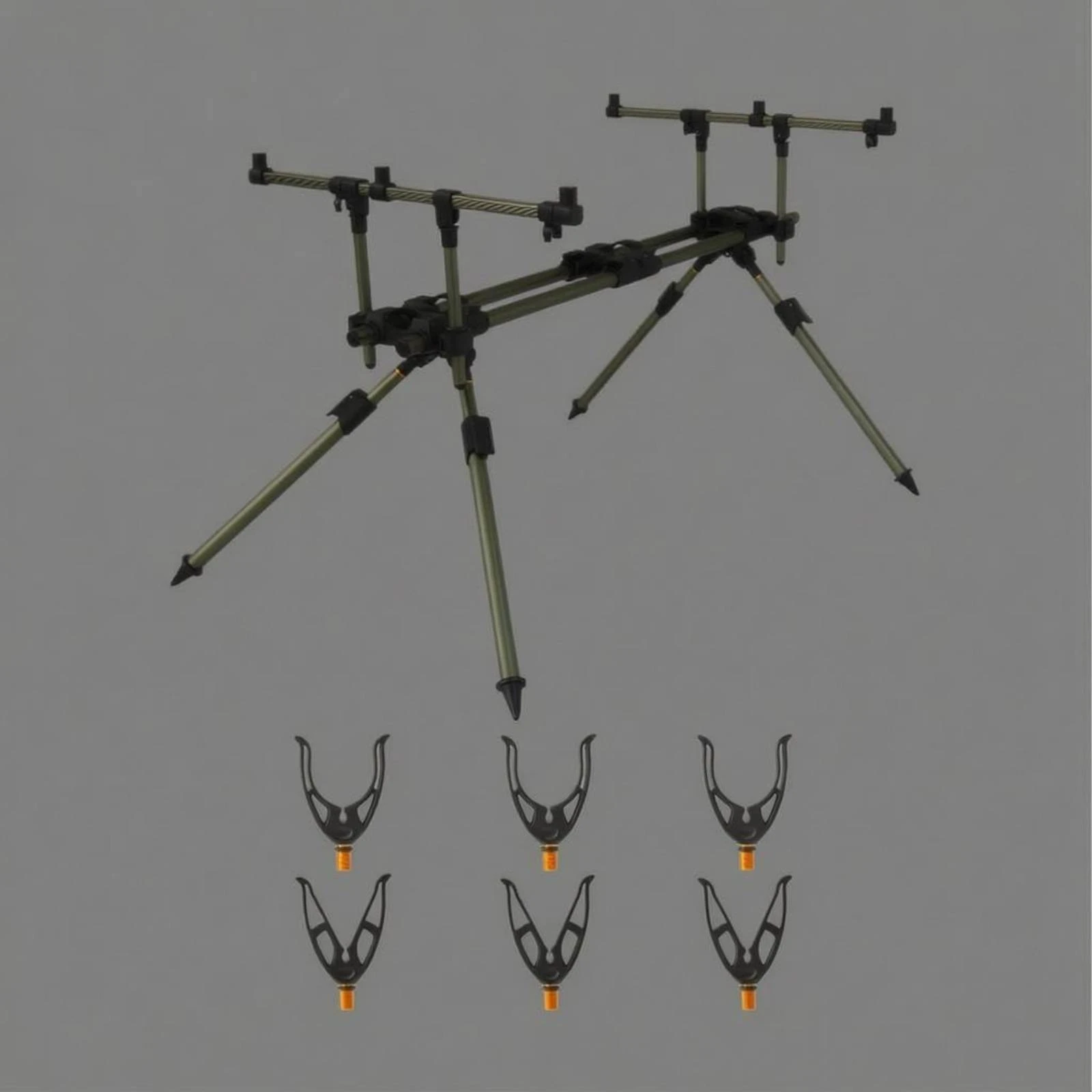 3 Rod Holder Portable 3 Port Rod Rack Fishing Pole Stand Corrosion-Resistant Outdoor Gear Foldable for Anglers
3 Rod Holder Portable 3 Port Rod Rack Fishing Pole Stand Corrosion-Resistant Outdoor Gear Foldable for Anglers