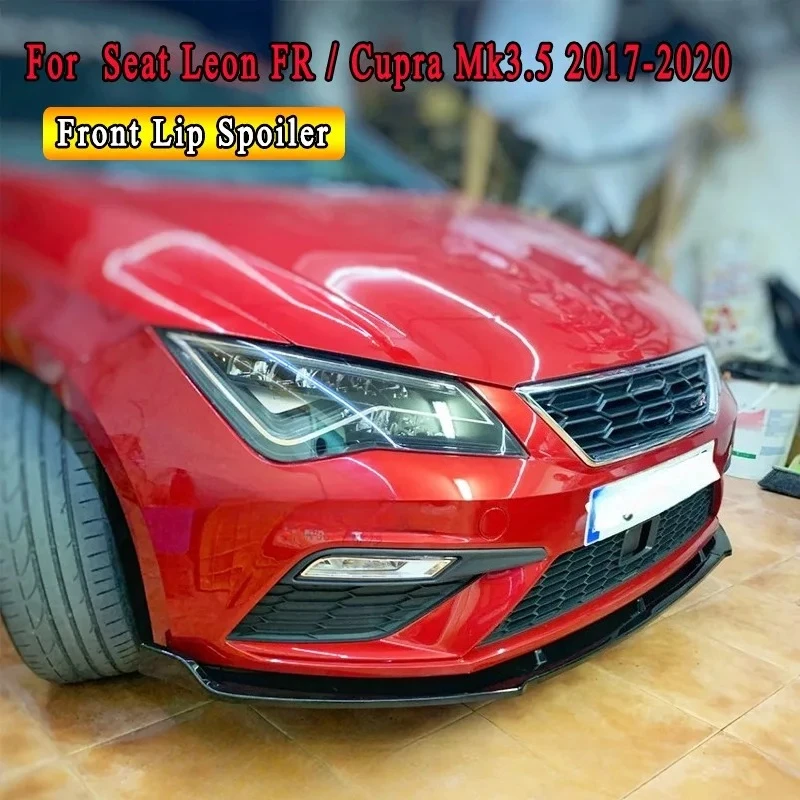 Передний сплиттер для Seat Leon Cupra/FR MK3.5 2017-2020, автомобильный бампер Ftont, спойлер для губ, подбородка, сплиттер, диффузор, комплект тюнинга 
Передний сплиттер для Seat Leon Cupra/FR MK3.5 2017-2020, автомобильный бампер Ftont, спойлер для губ, подбородка, сплиттер, диффузор, комплект тюнинга