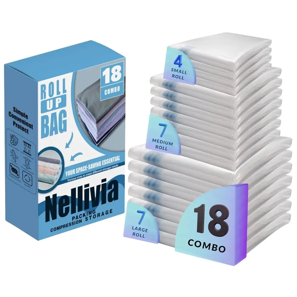 Free ShippingFree Shipping18 Pack Compression Bags for Travel, Roll Up Space Saver Bags for Clothes Storage, Vacuum Storage Bag
Free ShippingFree Shipping18 Pack Compression Bags for Travel, Roll Up Space Saver Bags for Clothes Storage, Vacuum Storage Bag