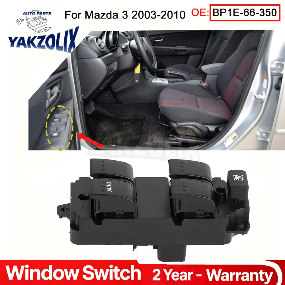 For Mazda 3 2003 2004 2016 2007 2008 2009 2010 Front Driver Side Window Lifter Control Switch Button Car Accessories BP1E-66-350
For Mazda 3 2003 2004 2016 2007 2008 2009 2010 Front Driver Side Window Lifter Control Switch Button Car Accessories BP1E-66-350