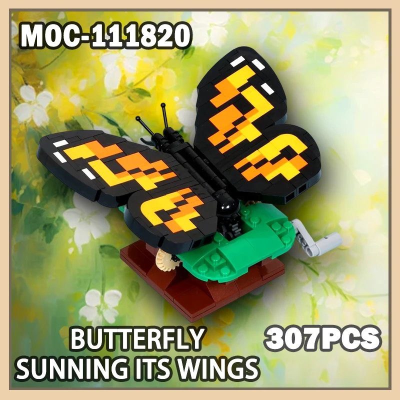MOC- 111820 Модель строительного блока Butterfly Sunning its Wings Turn The Crank To Swing The Wings, креативные рождественские подарки, 307 шт.
MOC- 111820 Модель строительного блока Butterfly Sunning its Wings Turn The Crank To Swing The Wings, креативные рождественские подарки, 307 шт.