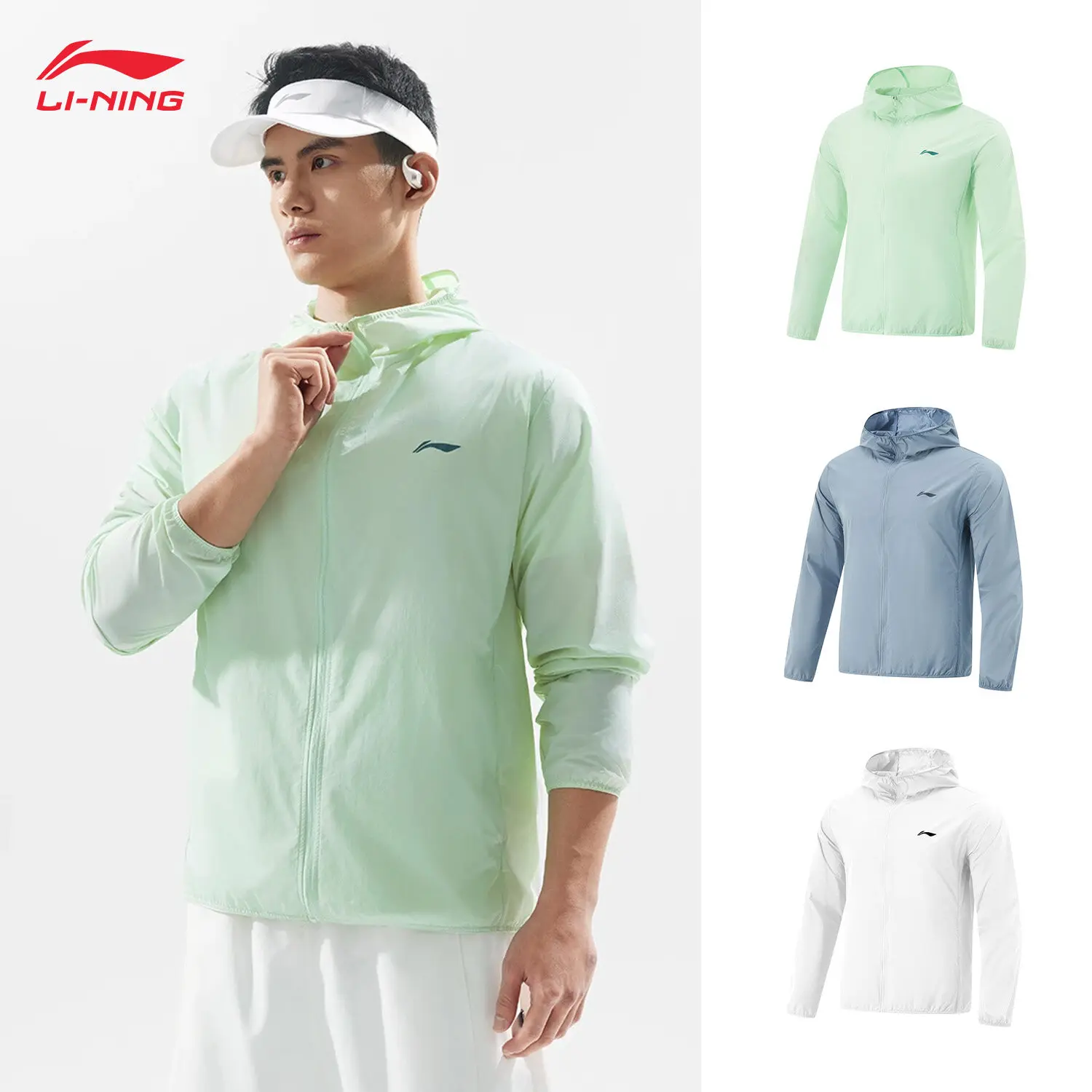 LI-NING Fitness Series Men Ice Comfortable Sunscreen Sports Windbreaker Sports Coats AFDV261
LI-NING Fitness Series Men Ice Comfortable Sunscreen Sports Windbreaker Sports Coats AFDV261