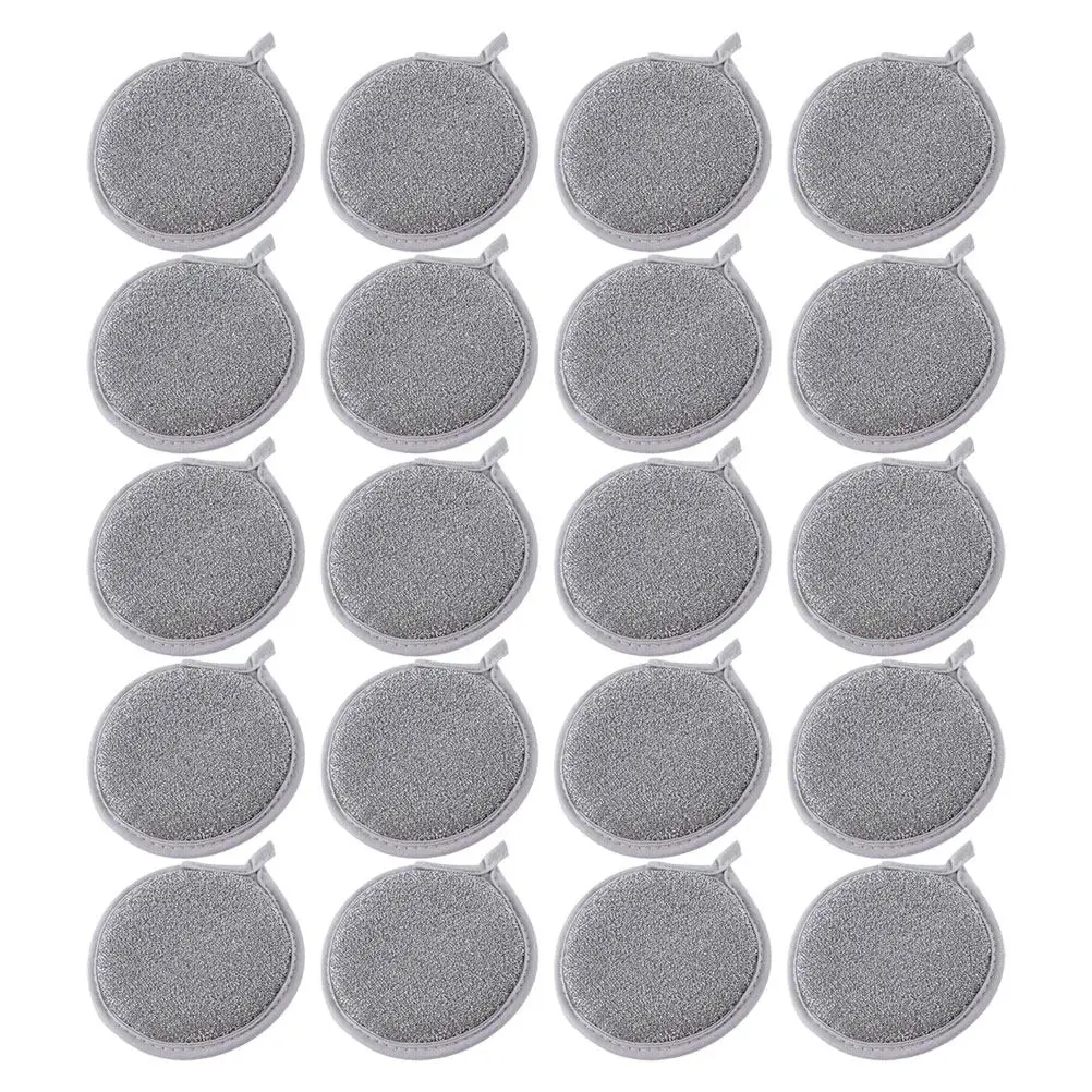 20Pcs Double Sided Dish Scrubber Sponge Silver Nylon High Absorbency Non Oil Sticking Kitchen Cleaning Pads for Dishes Bathroom
20Pcs Double Sided Dish Scrubber Sponge Silver Nylon High Absorbency Non Oil Sticking Kitchen Cleaning Pads for Dishes Bathroom