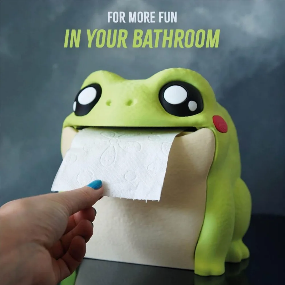 Frog Funny Toilet Paper Holder Creative Design Paper Towels Holders Large Opening Bathroom Dispensers Accessories Supplies
Frog Funny Toilet Paper Holder Creative Design Paper Towels Holders Large Opening Bathroom Dispensers Accessories Supplies