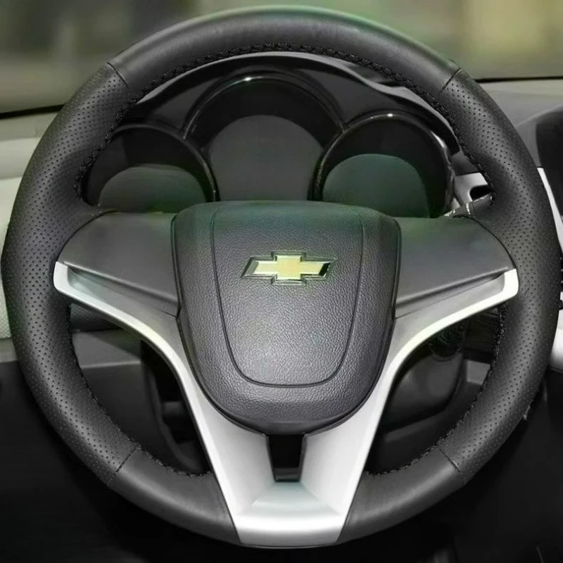For Chevrolet Aveo Orlando Holden Cruze Ravon R4 Cruze 2009-2014 Hand-stitched renovation black leather car steering wheel cover
For Chevrolet Aveo Orlando Holden Cruze Ravon R4 Cruze 2009-2014 Hand-stitched renovation black leather car steering wheel cover