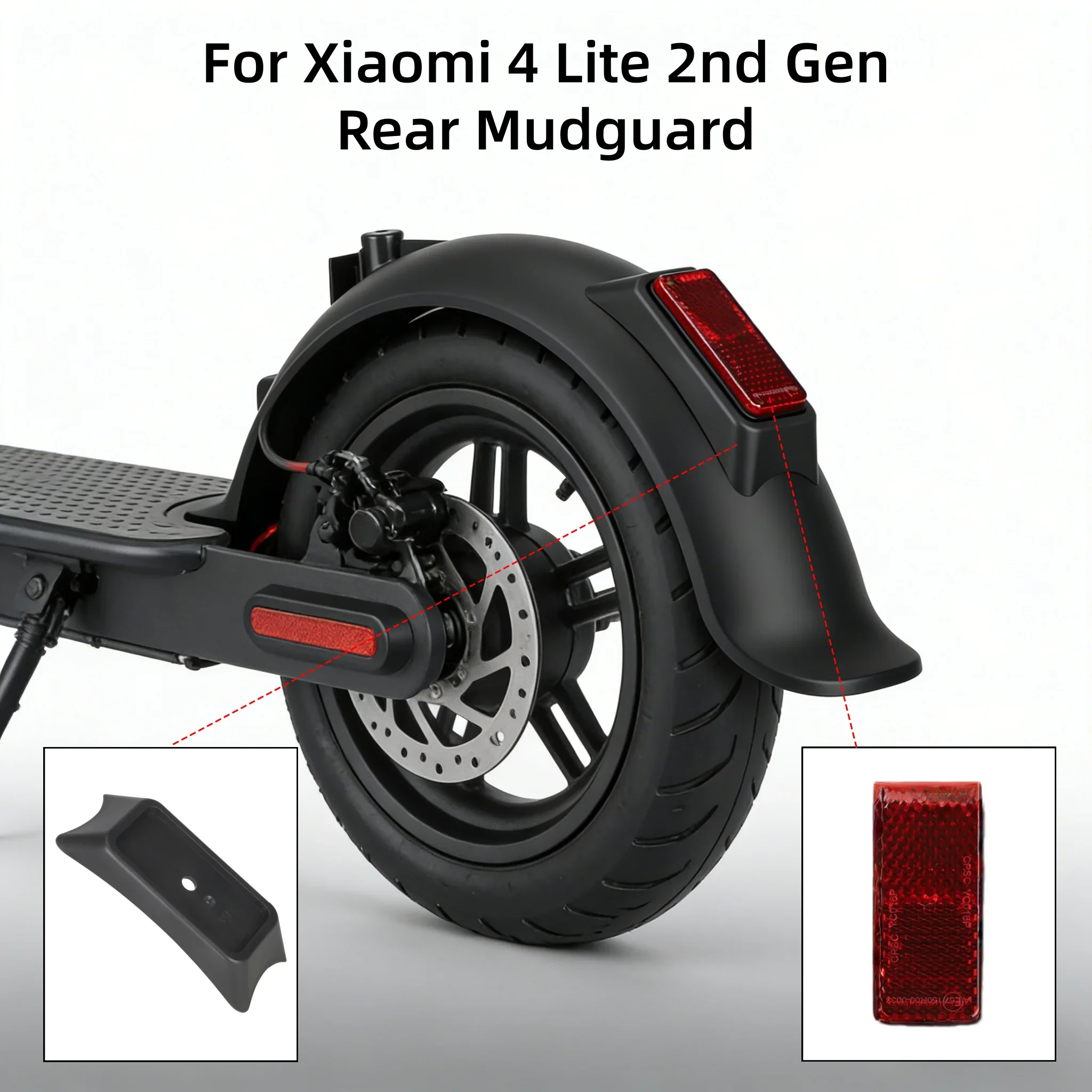 Original Black Rear Fender Kit for Xiaomi 4 Lite (2Gen) 2nd Gen Scooter Tire Splash Guard Replacement Parts Mudguard Accessory
Original Black Rear Fender Kit for Xiaomi 4 Lite (2Gen) 2nd Gen Scooter Tire Splash Guard Replacement Parts Mudguard Accessory
