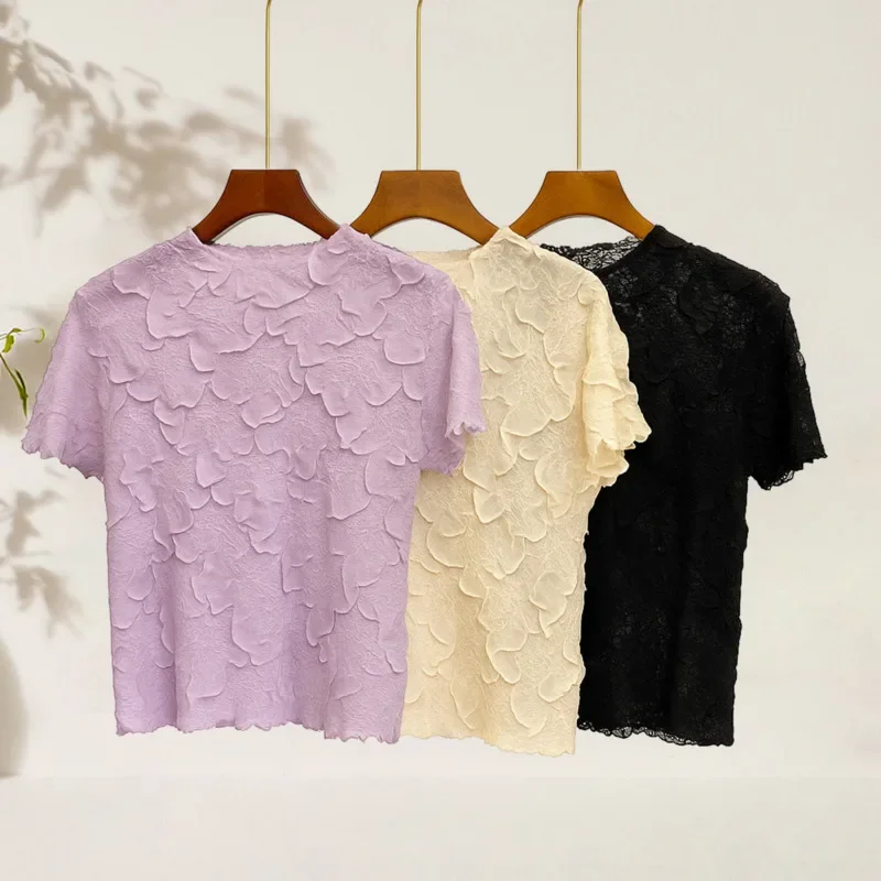 ALSEY Miyake Fashion Casual Hundred Solid Colours Folded T Shirt Women's Round Neck Short Sleeve Thin Top 2025 Summer New Tide
ALSEY Miyake Fashion Casual Hundred Solid Colours Folded T Shirt Women's Round Neck Short Sleeve Thin Top 2025 Summer New Tide