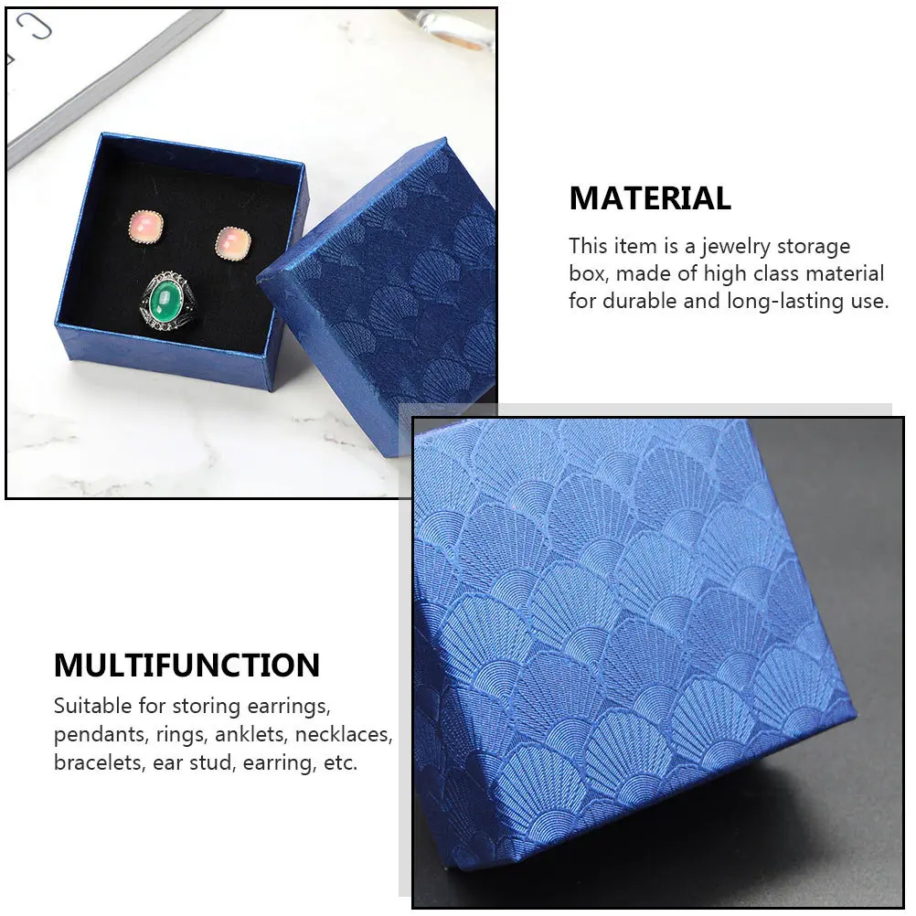10Pcs Jewelry Boxes Shell Pattern Reliable Jewelry Storage Case Gift Packing Box for Rings Necklaces Bracelets Earrings
10Pcs Jewelry Boxes Shell Pattern Reliable Jewelry Storage Case Gift Packing Box for Rings Necklaces Bracelets Earrings