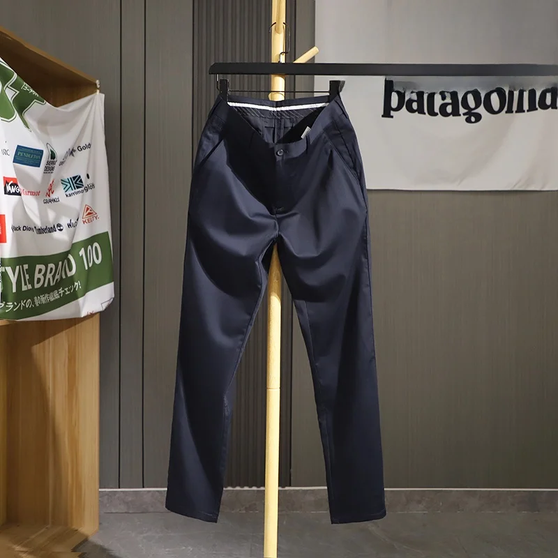 Busin Casual Silk Smooth Men's Pants Four-Way Stretch Drapey Summer Straight Leg Pants Breathable Comfortable All-Season
Busin Casual Silk Smooth Men's Pants Four-Way Stretch Drapey Summer Straight Leg Pants Breathable Comfortable All-Season
