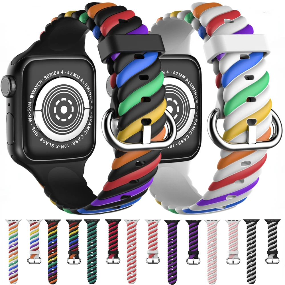 Newest Soft Silicone Strap for Apple Watch Band 49mm 45mm 41mm 44mm 40mm 42mm 38mm Watchband for iWatch Ultra 876543SE Bracelet
Newest Soft Silicone Strap for Apple Watch Band 49mm 45mm 41mm 44mm 40mm 42mm 38mm Watchband for iWatch Ultra 876543SE Bracelet