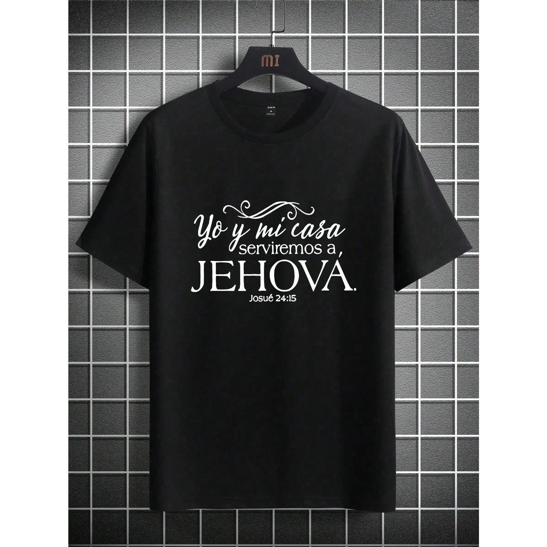 Yo y Mi Casa Serviremos a Jehova T-Shirt Unisex Faith Graphic Tee Christian Quote Print Casual Streetwear S-3XL
Yo y Mi Casa Serviremos a Jehova T-Shirt Unisex Faith Graphic Tee Christian Quote Print Casual Streetwear S-3XL