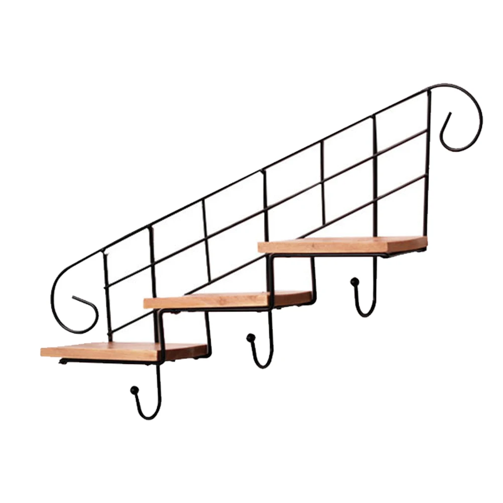 Wall Storage Shelf Stair Plant Punch Free Iron Hanging Rack Lightweight Sturdy Rustic Vintage Home Decor Room
Wall Storage Shelf Stair Plant Punch Free Iron Hanging Rack Lightweight Sturdy Rustic Vintage Home Decor Room