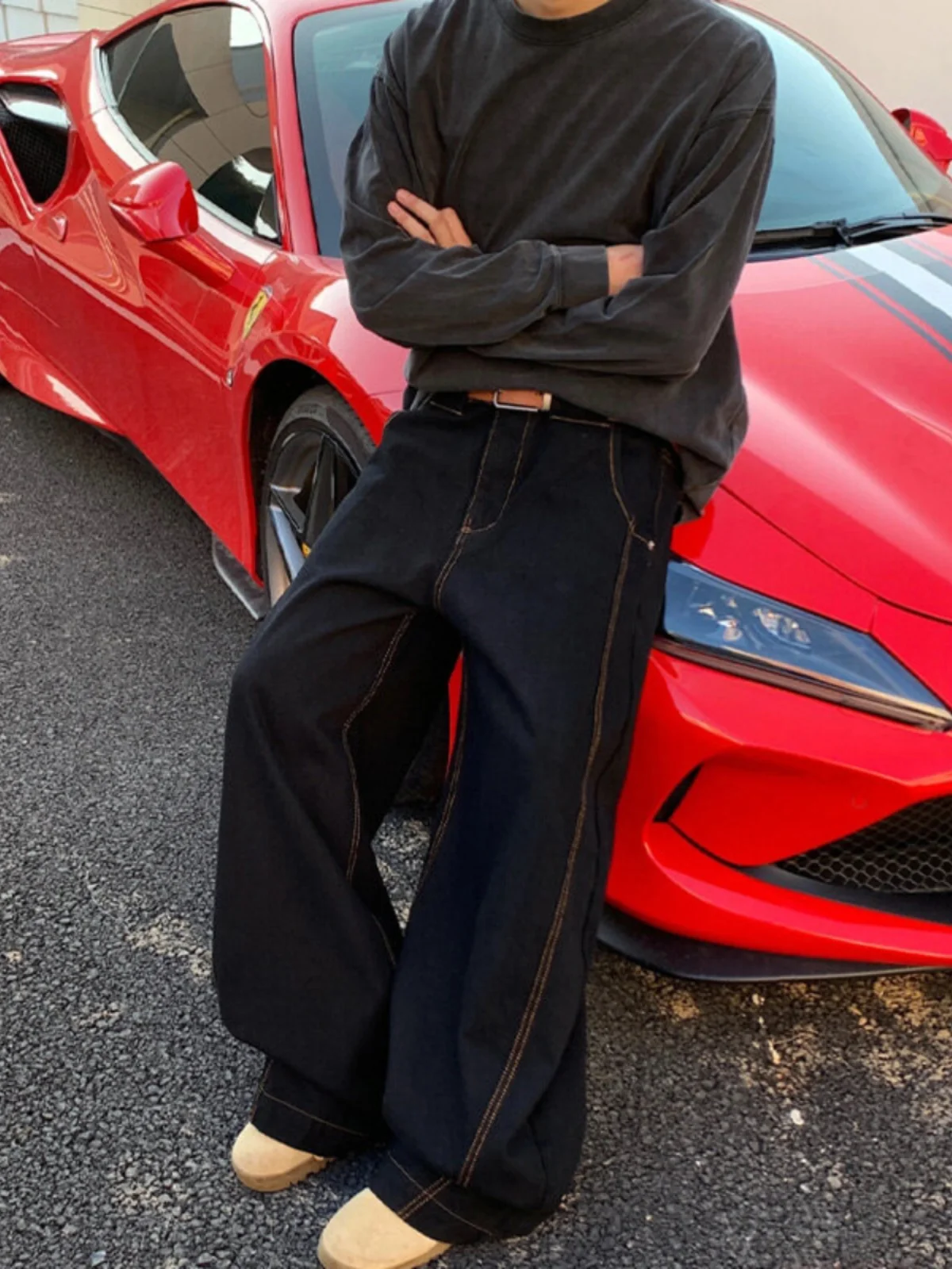 Мужские джинсы Cleanfit с широкими штанинами, весенне-осенние, с декоративными вставками, прямые, рабочие брюки, молодежные модные джинсы
Мужские джинсы Cleanfit с широкими штанинами, весенне-осенние, с декоративными вставками, прямые, рабочие брюки, молодежные модные джинсы