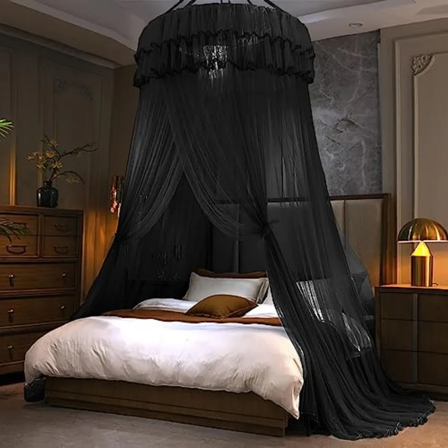 Mosquito Net Bed Canopy for Girls, Princess Canopy Bed Curtain Fine Sheer Mesh Dome Bed Canopies, and Adults Lace Tent for Twin
Mosquito Net Bed Canopy for Girls, Princess Canopy Bed Curtain Fine Sheer Mesh Dome Bed Canopies, and Adults Lace Tent for Twin