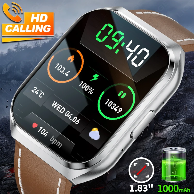 LIGE 1000mah 3D Curved Display Smart Watch Daily Heart Rate Monitoring Bluetooth Call 1.83" HD Screen Sport Smartwatch 2026 Men
LIGE 1000mah 3D Curved Display Smart Watch Daily Heart Rate Monitoring Bluetooth Call 1.83" HD Screen Sport Smartwatch 2026 Men