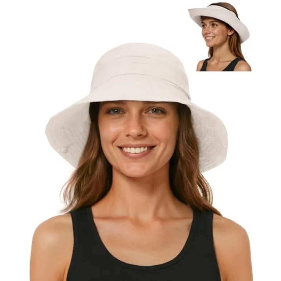 Sun Hats for Women Men, Waterproof Packable 2 in 1 UV Protection Sunhat for Summer Hiking Outdoor Garden
Sun Hats for Women Men, Waterproof Packable 2 in 1 UV Protection Sunhat for Summer Hiking Outdoor Garden