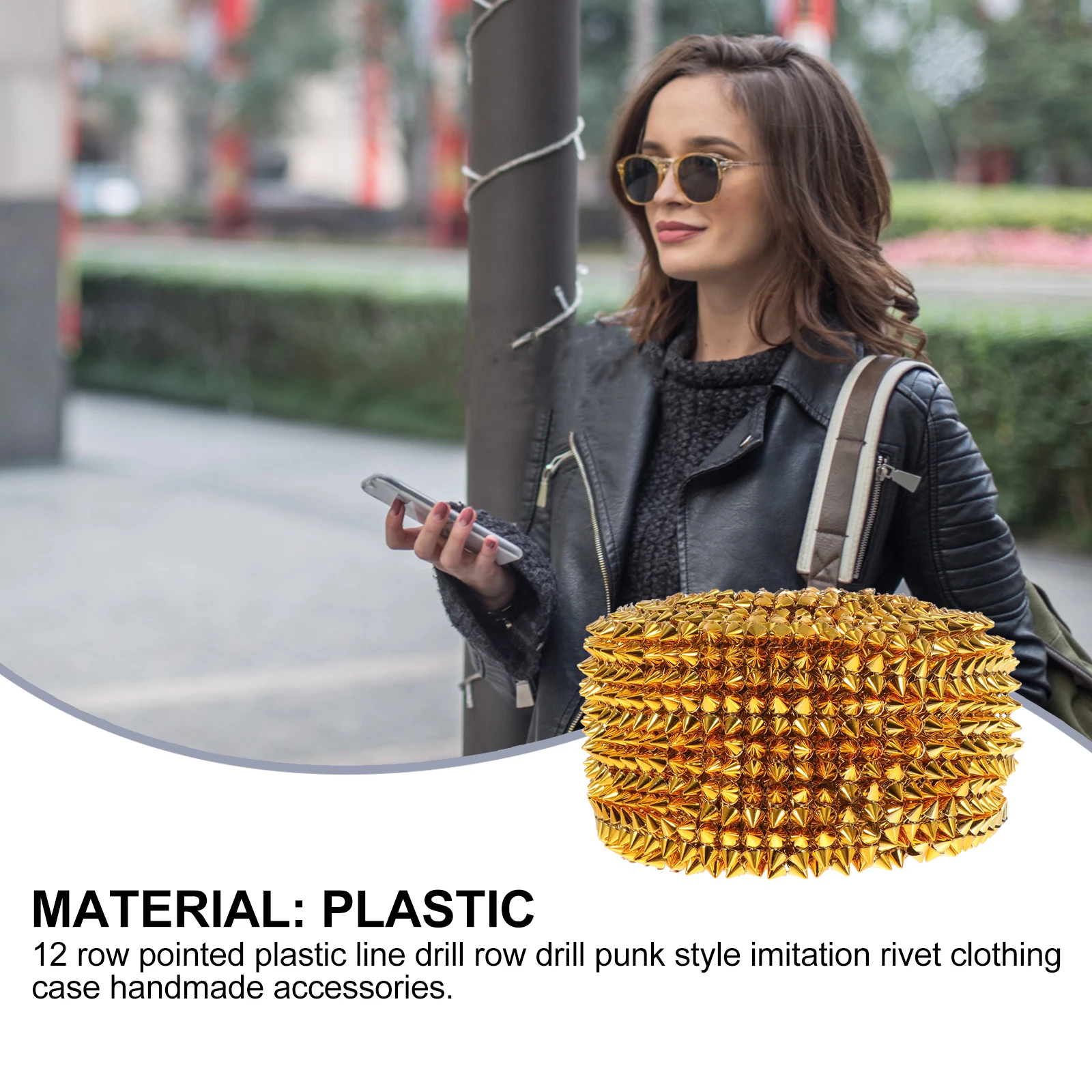 1 Roll 10M Diy Plastic Line Drill Handmade Bag Accessory Clothing Decorative Rhinestone Row Drill Emulated Rivet Material Long
1 Roll 10M Diy Plastic Line Drill Handmade Bag Accessory Clothing Decorative Rhinestone Row Drill Emulated Rivet Material Long