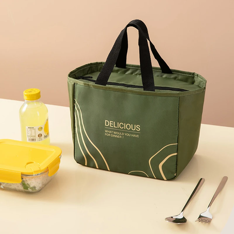 Fashion Green Lunch Bag Bento Box Handbag Women Thicken Big Capacity Travel Picnic Dinner Container Office Ladies Tote Food Bags
Fashion Green Lunch Bag Bento Box Handbag Women Thicken Big Capacity Travel Picnic Dinner Container Office Ladies Tote Food Bags