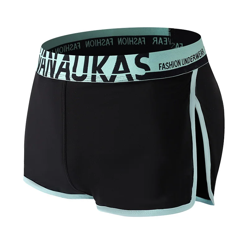 Men's Ice Silk Boxer Shorts, Side Split Breathable Trunks with Contrast Trim Youth Loose Homewear Fashion Daily Wear Nightwear
Men's Ice Silk Boxer Shorts, Side Split Breathable Trunks with Contrast Trim Youth Loose Homewear Fashion Daily Wear Nightwear