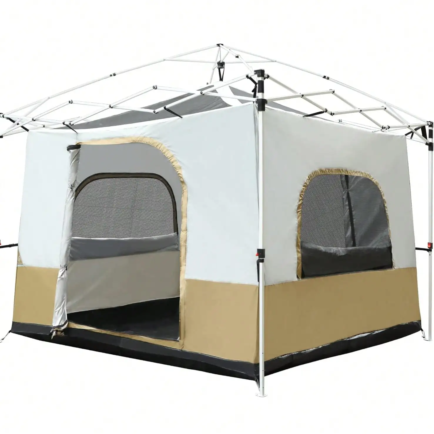 Canopy Camping Tent For Pop Up Canopy Tent, Inner Tent Converts Straight Leg 10'x10' Or 10'x20' Canopy Into Camping Tent, Fits 4-6 Person(Frame/Shelter NOT Included)
Canopy Camping Tent For Pop Up Canopy Tent, Inner Tent Converts Straight Leg 10'x10' Or 10'x20' Canopy Into Camping Tent, Fits 4-6 Person(Frame/Shelter NOT Included)