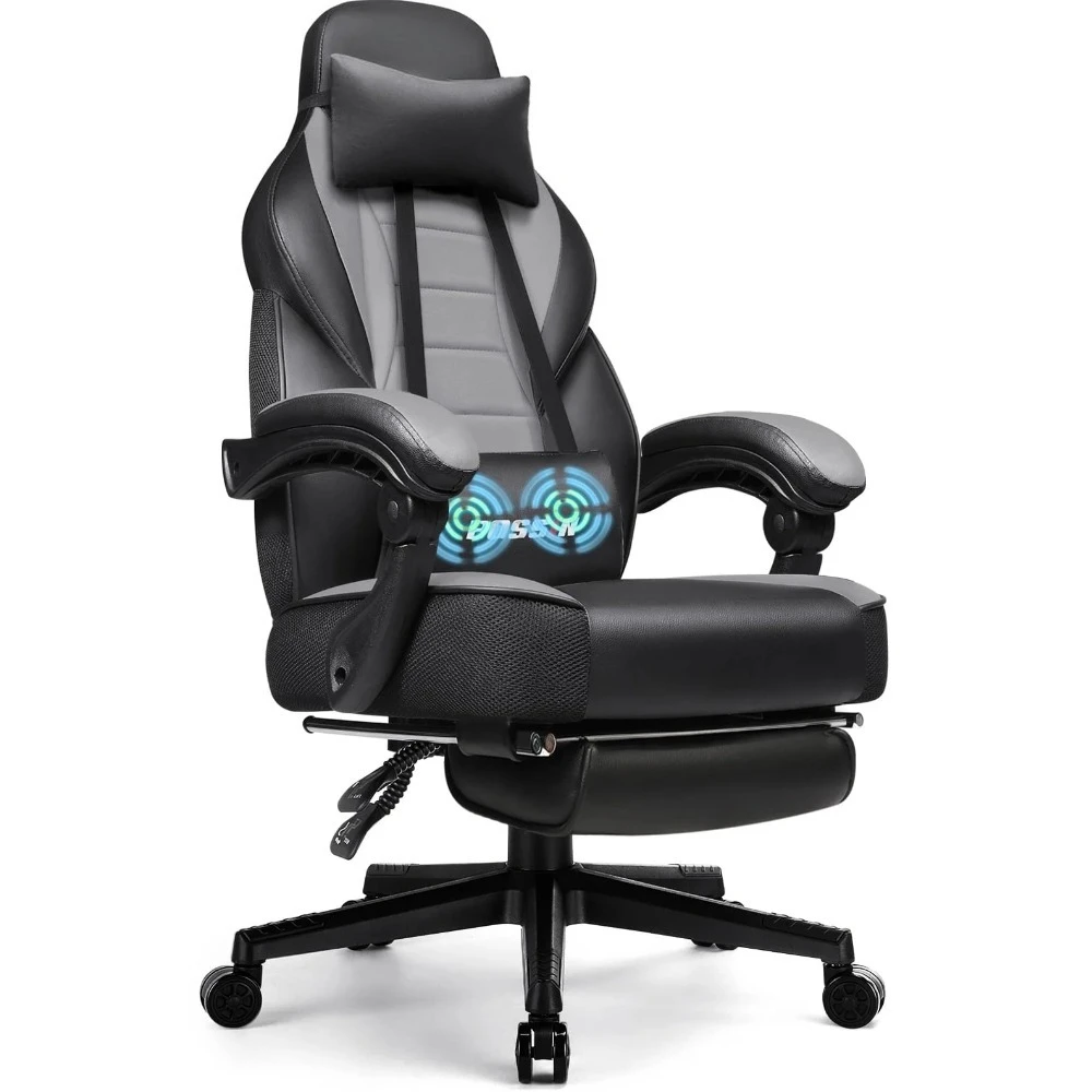 Gaming Chair with Footrest, Ergonomic Adult Gaming Chair with Lumbar Massage Function
Gaming Chair with Footrest, Ergonomic Adult Gaming Chair with Lumbar Massage Function