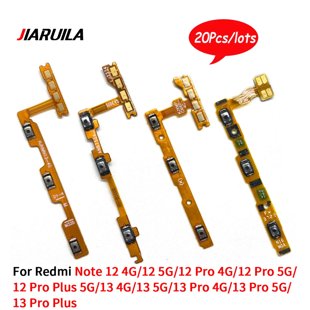 20Pcs,For Xiaomi Redmi Note 12 13 Pro 4G 5G Plus Power ON OFF Mute Switch Control Key Volume Button Flex Cable
20Pcs,For Xiaomi Redmi Note 12 13 Pro 4G 5G Plus Power ON OFF Mute Switch Control Key Volume Button Flex Cable