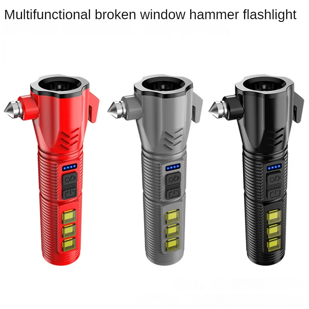 Emergency Self-defense And Hammer Flashlight Lighting Flashlight Multifunctional Lighting
Emergency Self-defense And Hammer Flashlight Lighting Flashlight Multifunctional Lighting