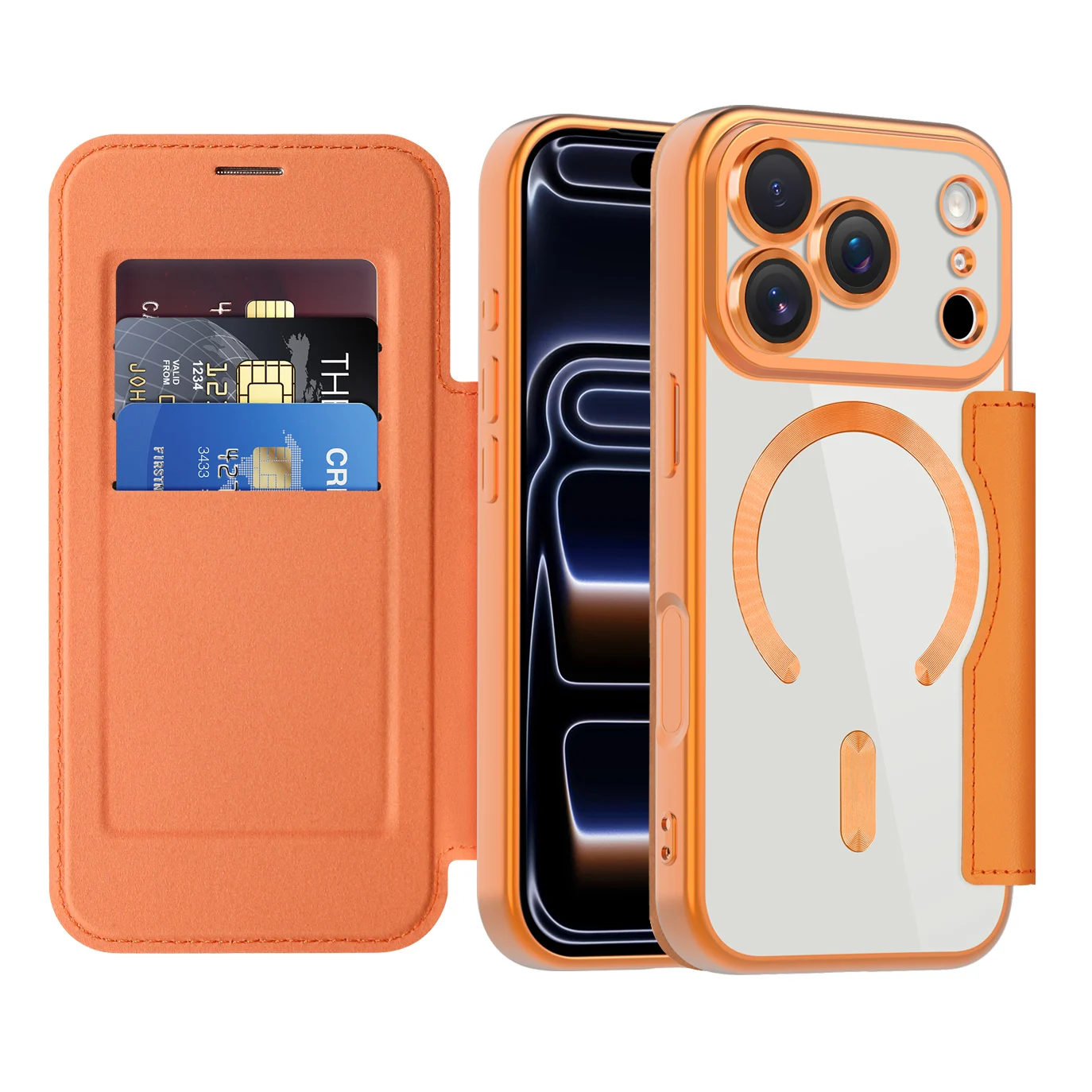 Luxury Transparent Flip Leather Wallet Magnetic Phone Case For iPhone 17 15 16 14 13 12 11 17 Pro Max Card Bag For Magsafe Cover
Luxury Transparent Flip Leather Wallet Magnetic Phone Case For iPhone 17 15 16 14 13 12 11 17 Pro Max Card Bag For Magsafe Cover