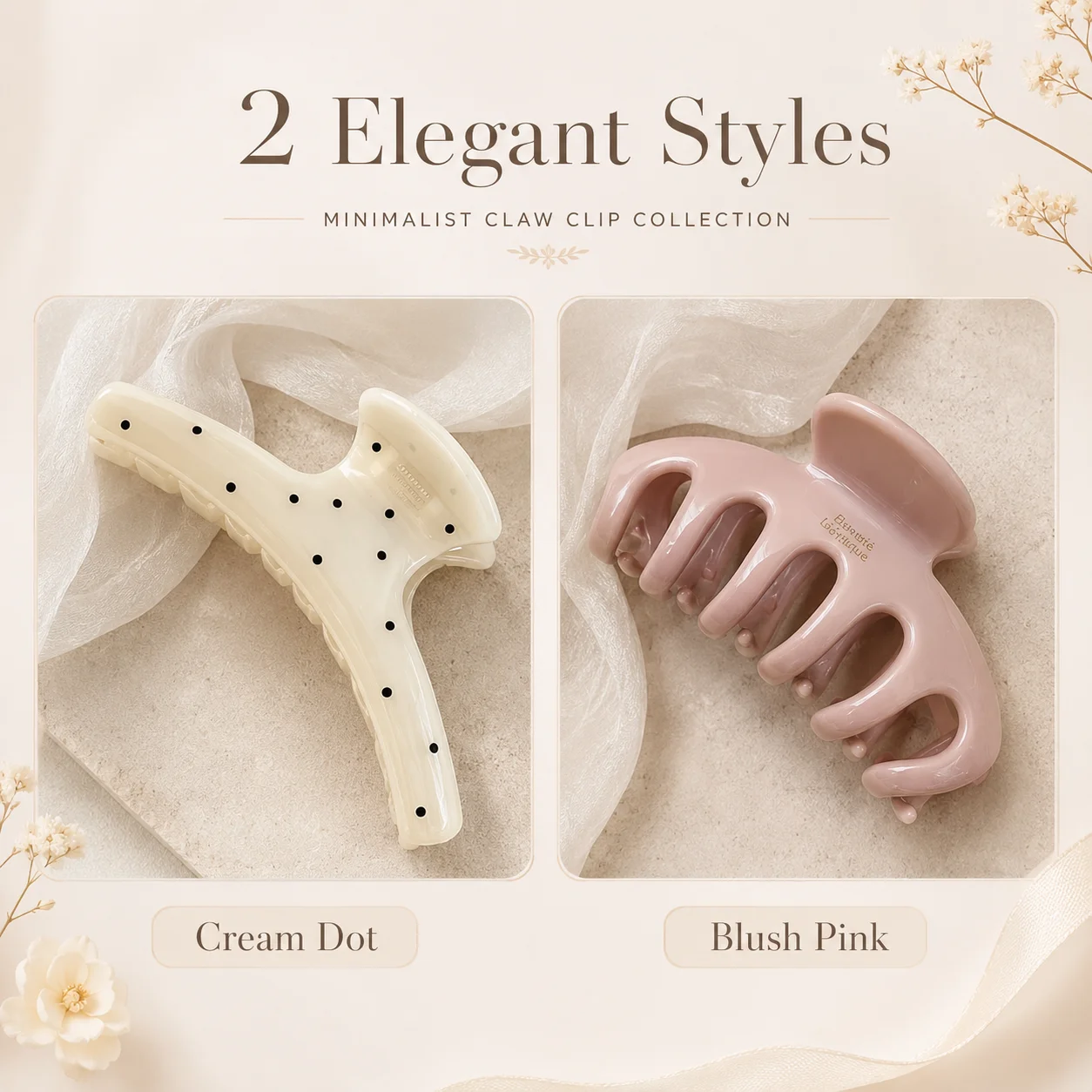 Elegant Simple Polka Dot Hair Claw Large Size Back Head Updo Shark Clip Premium Lazy Style Hair Accessories For Women
Elegant Simple Polka Dot Hair Claw Large Size Back Head Updo Shark Clip Premium Lazy Style Hair Accessories For Women