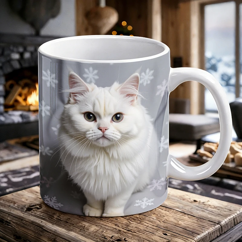 Cute Long Hair White Kitten Ceramic Mug, Coffee Cup, Milk Cup, Office Tea Cup, Gift for Friends, Fade-Resistant
Cute Long Hair White Kitten Ceramic Mug, Coffee Cup, Milk Cup, Office Tea Cup, Gift for Friends, Fade-Resistant