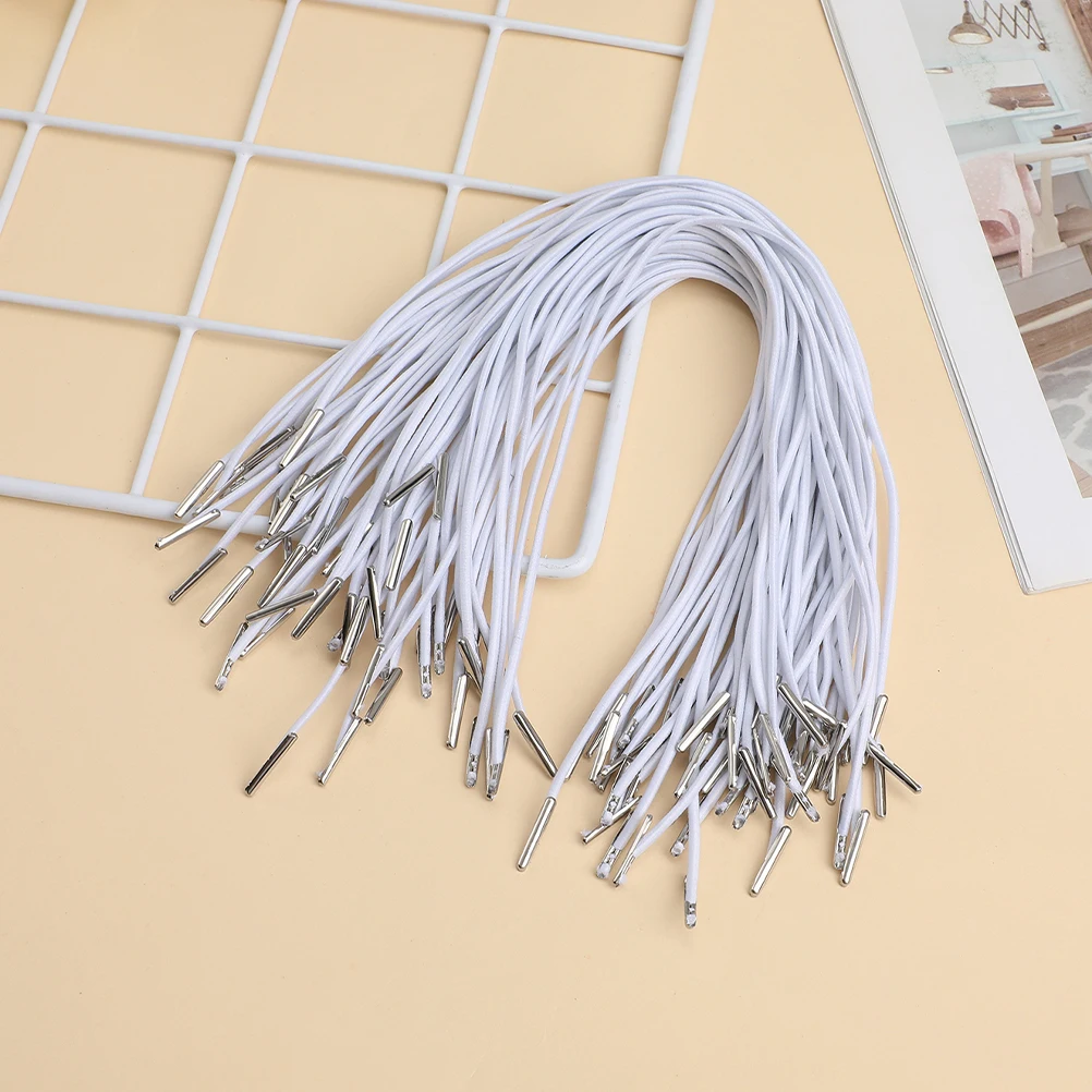 150 Pcs Iron Buckle Elastic Rope Barbed Cords Loop DIY Craft for Masks Folio Rubber with Metal Barbs Stretch Hats Fasteners
150 Pcs Iron Buckle Elastic Rope Barbed Cords Loop DIY Craft for Masks Folio Rubber with Metal Barbs Stretch Hats Fasteners
