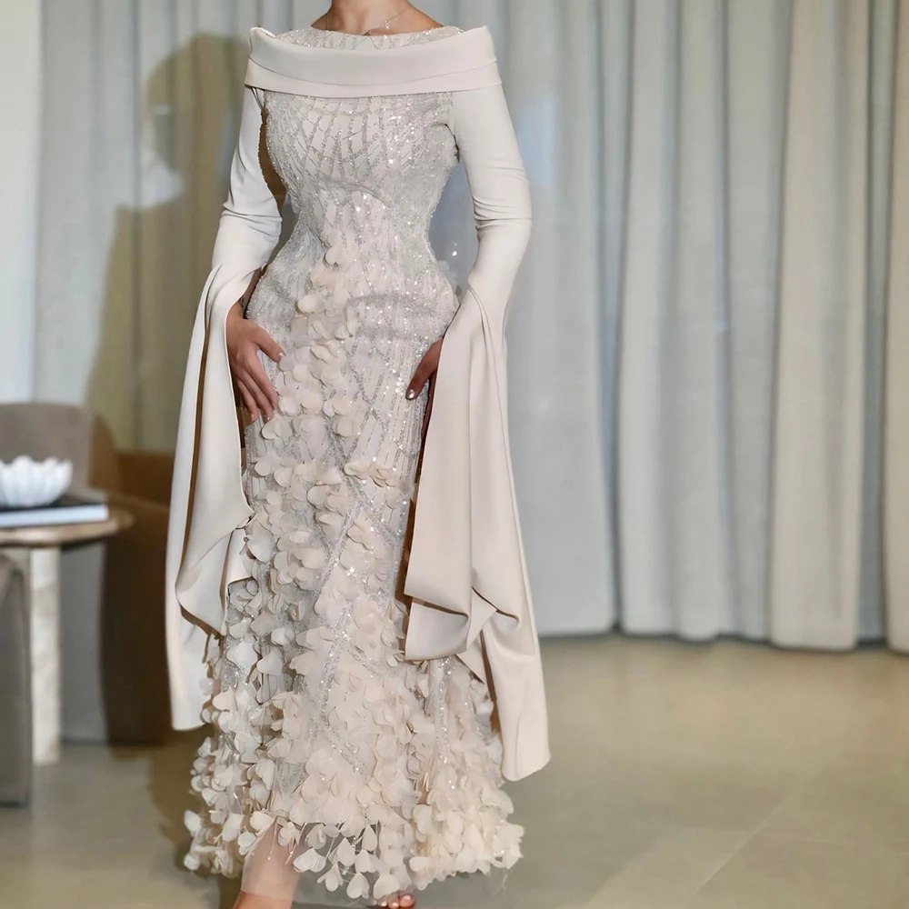 Customized Exquisite Sequined Off The Shoulder Tulle Evening Dress Delicate Boat Neck Long Sleeves Straight Homecoming
Customized Exquisite Sequined Off The Shoulder Tulle Evening Dress Delicate Boat Neck Long Sleeves Straight Homecoming