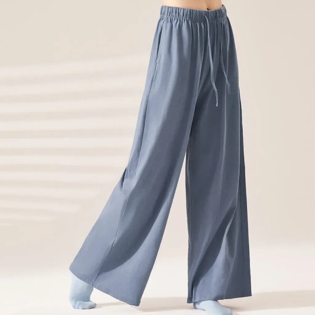 Practice pants new loose drape straight high waist classical modern dance teacher long cloud wide leg pants
Practice pants new loose drape straight high waist classical modern dance teacher long cloud wide leg pants