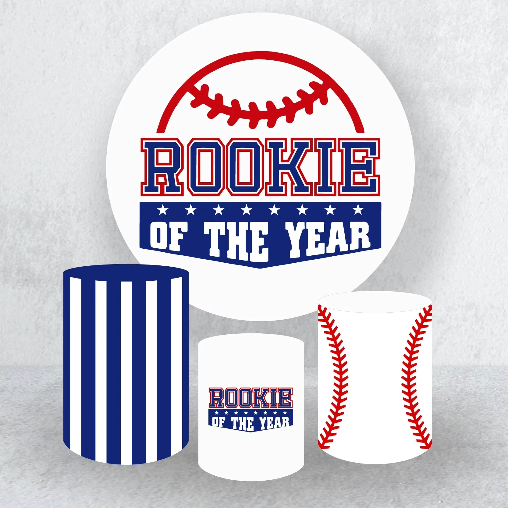 Baseball Themed Round Background Cover And Cylinder Cover Stripes Boys Sports Birthday Party Baby Shower Decoration Photo Props
Baseball Themed Round Background Cover And Cylinder Cover Stripes Boys Sports Birthday Party Baby Shower Decoration Photo Props