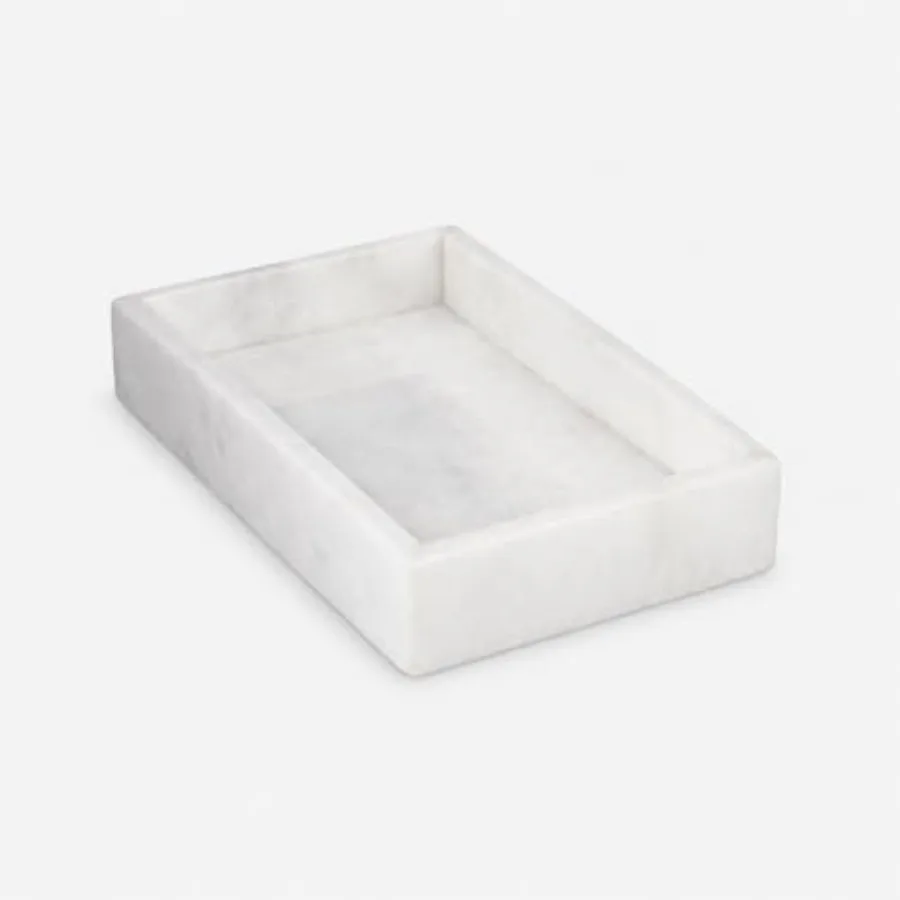 Marble Napkin Holder, 5.75"L x 1.75"W x 9"H - Guest Towel Tray for Bathroom, Kitchen Counter, and Outdoor Use
Marble Napkin Holder, 5.75"L x 1.75"W x 9"H - Guest Towel Tray for Bathroom, Kitchen Counter, and Outdoor Use