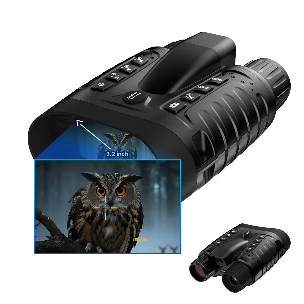 16ft to 1200ft Full Color Night Vision with Laser Rangefinder 4K Video Recording 8X Zoom Binoculars 400m Effective Range
16ft to 1200ft Full Color Night Vision with Laser Rangefinder 4K Video Recording 8X Zoom Binoculars 400m Effective Range