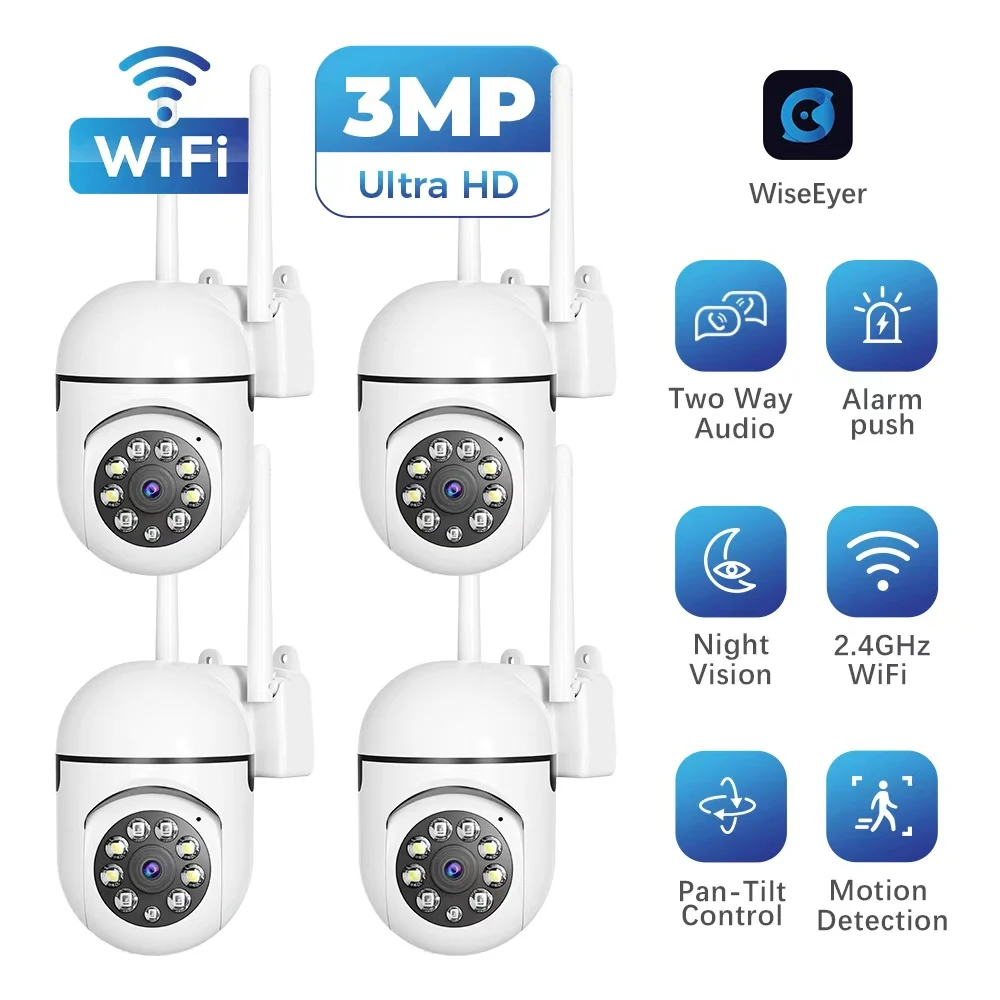 XVIM 4Pack 2,4 ГГц Wi-Fi экономичная камера безопасности 3MP Ultra HD для ЕС 2-стороннее аудио ночное видение обнаружение движения с панорамированием и наклоном
XVIM 4Pack 2,4 ГГц Wi-Fi экономичная камера безопасности 3MP Ultra HD для ЕС 2-стороннее аудио ночное видение обнаружение движения с панорамированием и наклоном