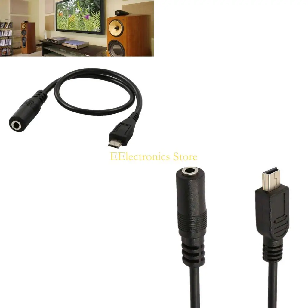 B03C DC3.5mm to Mini 5Pin Male Sound Adapter Cable for Earphones and Microphones
B03C DC3.5mm to Mini 5Pin Male Sound Adapter Cable for Earphones and Microphones
