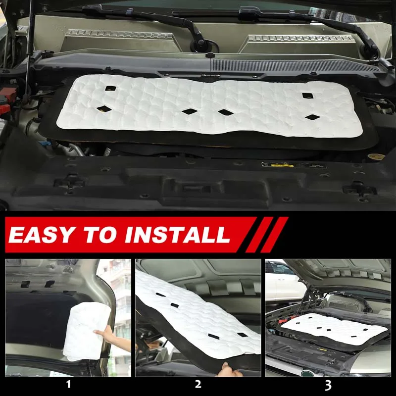 1Pcs For Land Rover Defender 90 110 130 2020-2025 car engine compartment sound insulation cotton Car protection accessories
1Pcs For Land Rover Defender 90 110 130 2020-2025 car engine compartment sound insulation cotton Car protection accessories