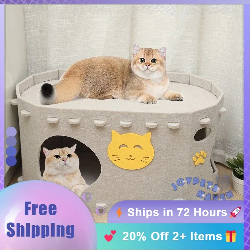 Felt Cat Bed&Scratching Pad-Durable Stain-Resistant Washable Cave Removable Cover for Kittens&Adult Cats (Non-Slip Base)
Felt Cat Bed&Scratching Pad-Durable Stain-Resistant Washable Cave Removable Cover for Kittens&Adult Cats (Non-Slip Base)