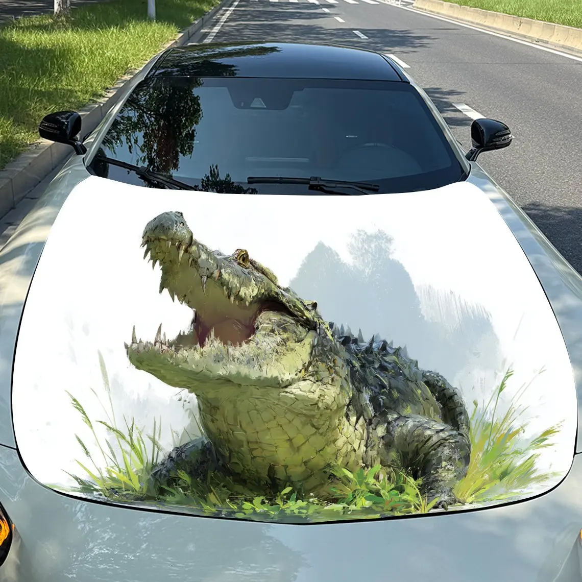 The Angry Crocodile Car Hood Vinyl Stickers Car Surface Protection Decal Car Decoration Cover Vinyl Wraps Waterproof Self-adhesi
The Angry Crocodile Car Hood Vinyl Stickers Car Surface Protection Decal Car Decoration Cover Vinyl Wraps Waterproof Self-adhesi