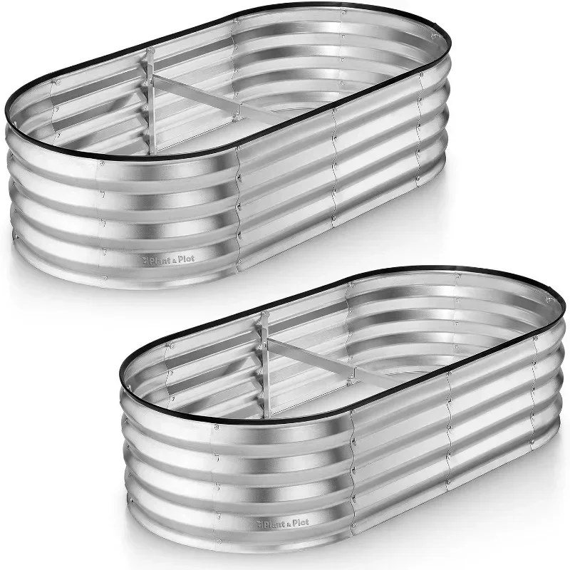 LGalvanized Raised Garden Beds Outdoor // 4×2×1 Ft (2-Pack) Planter Raised Beds For Gardening, Vegetables, Flowers // Large Met
LGalvanized Raised Garden Beds Outdoor // 4×2×1 Ft (2-Pack) Planter Raised Beds For Gardening, Vegetables, Flowers // Large Met