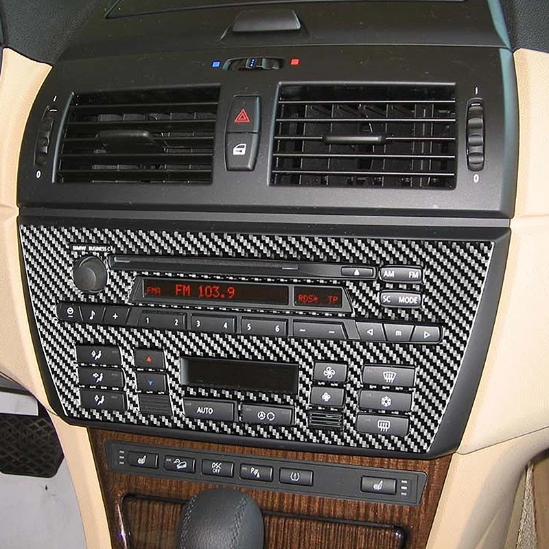 Auto Carbon Fiber Center Console CD Control Panel Decoration Cover Trim For BMW X3 E83 2006-2010 Interior Accessories Sticker
Auto Carbon Fiber Center Console CD Control Panel Decoration Cover Trim For BMW X3 E83 2006-2010 Interior Accessories Sticker
