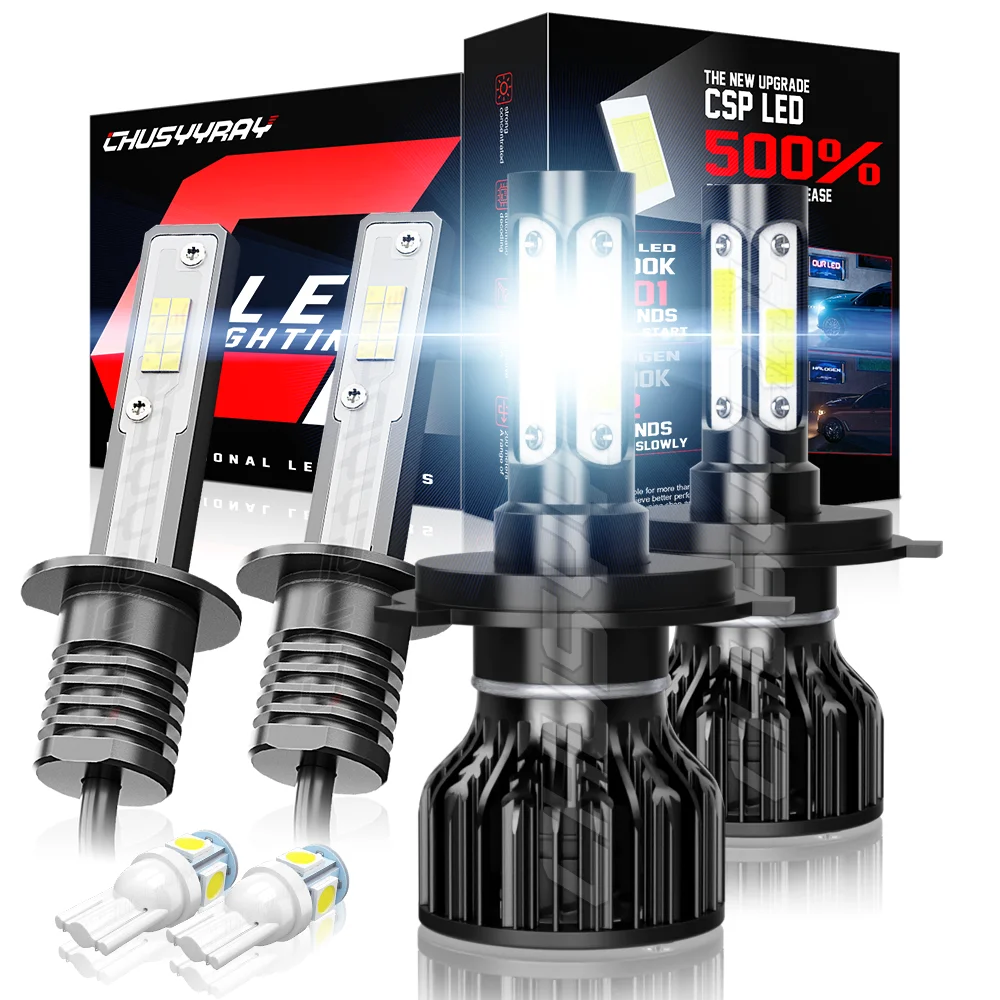 CHUSYYRAY Car lights H4 H1 LED Headlight Fog lamp Daytime Running light bulbs White 6500K Bulbs Kit Car accsesories
CHUSYYRAY Car lights H4 H1 LED Headlight Fog lamp Daytime Running light bulbs White 6500K Bulbs Kit Car accsesories