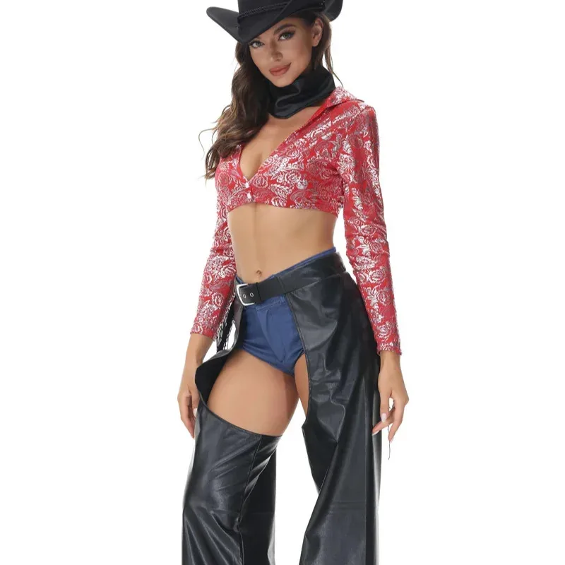 New Sexy Western Cowboy Style Cosplay Costume Halloween Party Costume Adult Female
New Sexy Western Cowboy Style Cosplay Costume Halloween Party Costume Adult Female