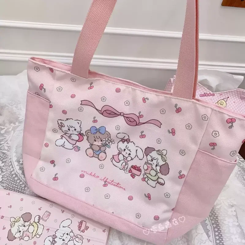 Genuine Mikko New Canvas Bag Cute Large Capacity Tote Bag Kawaii Mikko Printing Handheld Shoulder Bag For Students Girls Gifts
Genuine Mikko New Canvas Bag Cute Large Capacity Tote Bag Kawaii Mikko Printing Handheld Shoulder Bag For Students Girls Gifts