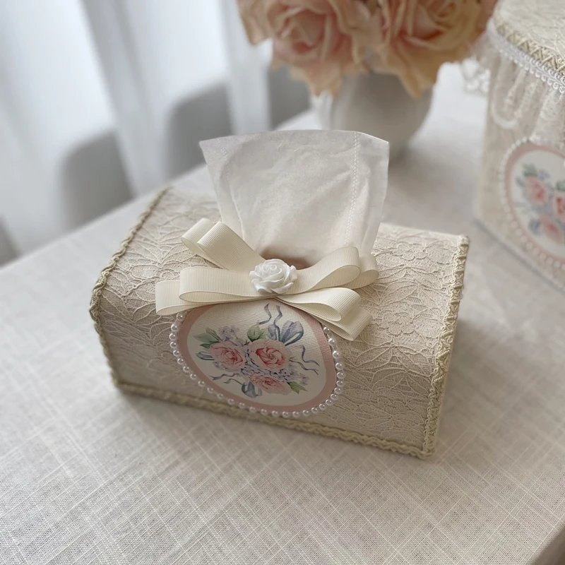 Vintage Embroidered Linen Tissue Box Cover with Pearl & Lace Trim Tissue Storage for Living Room/Bathroom Home Decor Gift
Vintage Embroidered Linen Tissue Box Cover with Pearl & Lace Trim Tissue Storage for Living Room/Bathroom Home Decor Gift