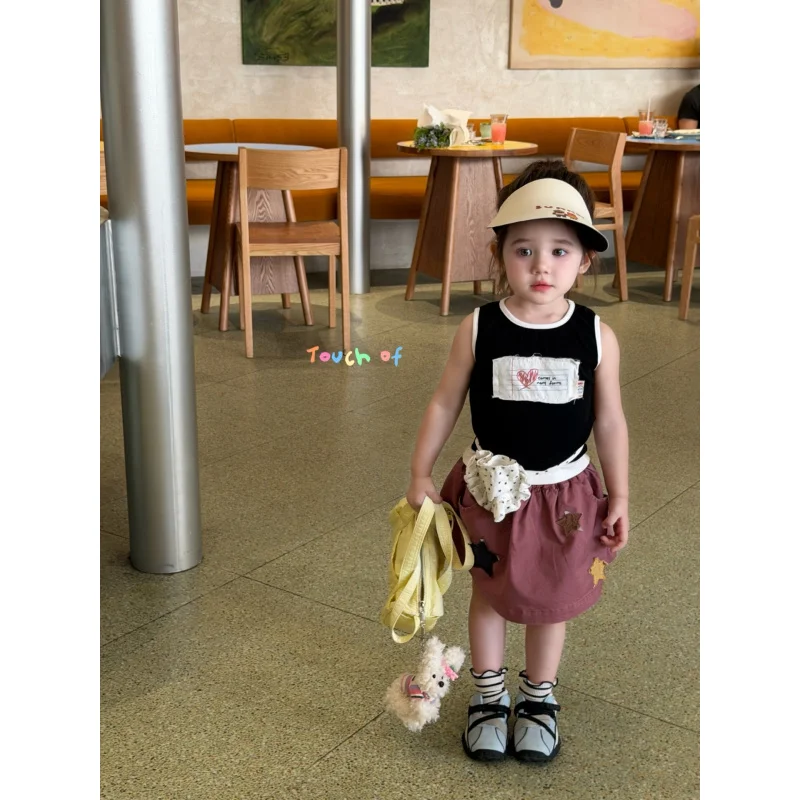 Titanium Bear Children's Clothing Wholesale for Girls26Summer model90-130CodeTFSimple Appliqué Cute Baby Girl Vest Set
Titanium Bear Children's Clothing Wholesale for Girls26Summer model90-130CodeTFSimple Appliqué Cute Baby Girl Vest Set