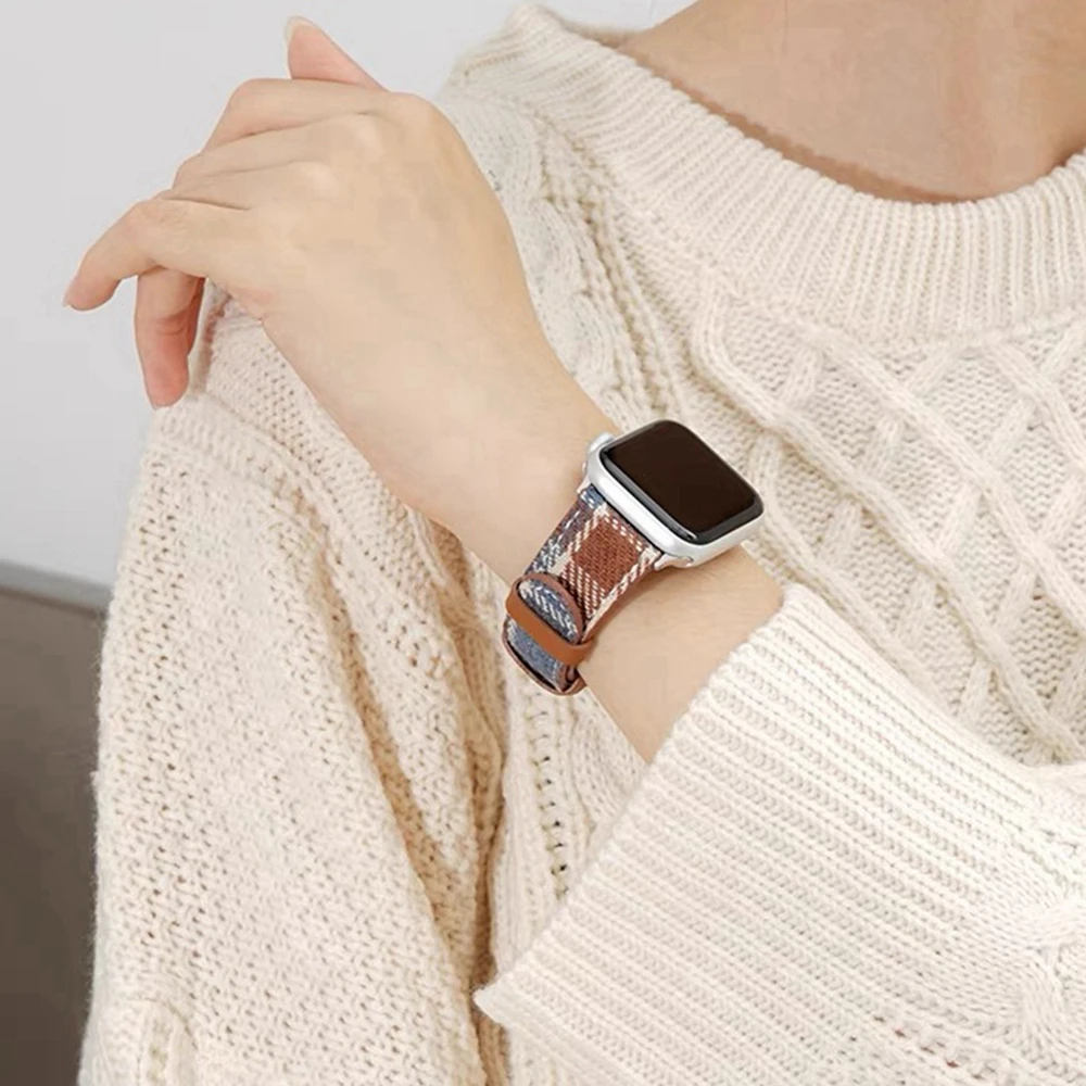 Maillard Wool Plaid Braid Strap For Apple Watch band 44mm 40 45 41 49 42 38 Winter band For Ultra Series 9 8 SE 7 6 5 4 3
Maillard Wool Plaid Braid Strap For Apple Watch band 44mm 40 45 41 49 42 38 Winter band For Ultra Series 9 8 SE 7 6 5 4 3